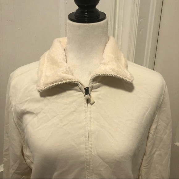 Ll Bean ladies full zip soft fleece sweater size large - Picture 2 of 6